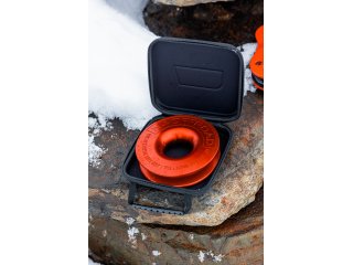 Anneau de treuillage alu 13.5T Ø148mm rouge N4-Offroad avec etui