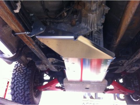 Ski de protection boîtes vitesses et transfert en aluminium de 8mm pour Mitsubishi L200 2005-2015 BVA N4-Offroad