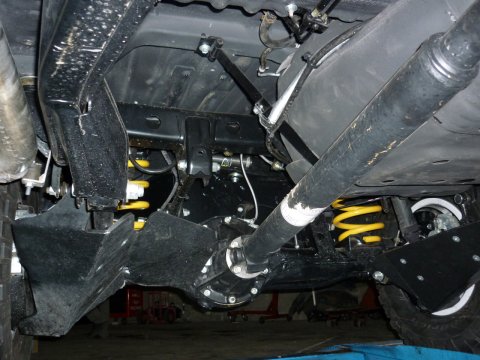 Paire de protections amortisseurs arrières en PEHD de 8mm pour Toyota HDJ80 HDJ100 N4-Offroad