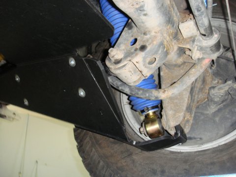 Paire de protections amortisseurs arrières en PEHD de 8mm pour Toyota HDJ80 N4-Offroad