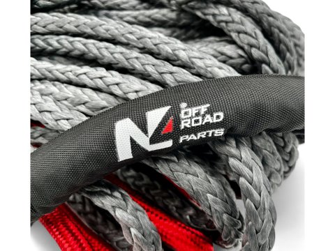 Corde synthétique de treuil 12mm x 28M N4-Offroad - Jusqu'à 6.8T