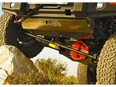 Ski de protection avant en aluminium de 8mm pour Jeep Wrangler JK N4-Offroad