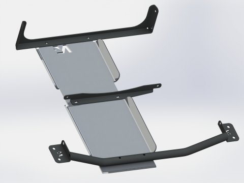 Ski de protection boîtes vitesses et transfert en aluminium de 8mm pour Toyota VZJ90 N4-Offroad