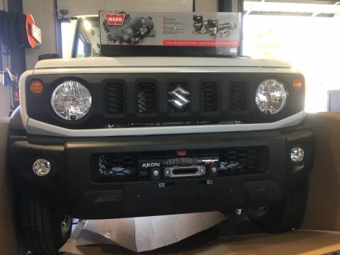 Platine de treuil intégrée au pare-chocs d'origine pour Suzuki Jimny après 2018 N4-Offroad