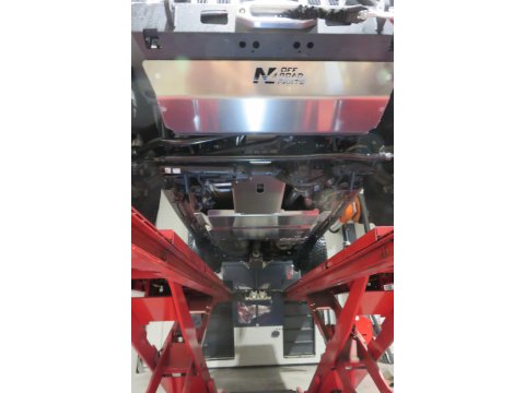 Ski de protection avant en aluminium de 8mm pour Jeep Wrangler JL et Gladiator avec pare chocs Warn N4-Offroad