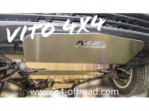 Ski de protection avant en aluminium de 6mm pour Mercedes Vito Viano 4x4 W447 N4-Offroad