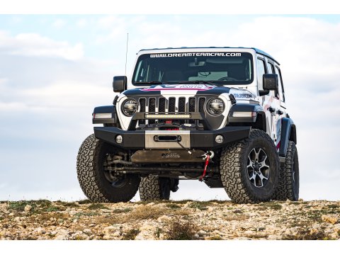 Ski de protection avant en aluminium de 8mm pour Jeep Wrangler JL & Gladiator avec pare chocs N4-Offroad