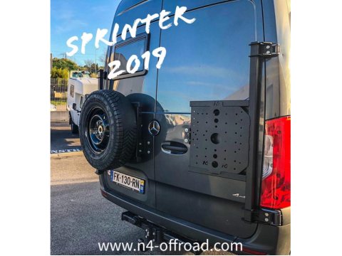 Porte tout sur porte arrière droit Sprinter III après 2018 INOX N4-Offroad