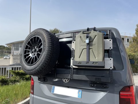 Porte roue / porte tout sur hayon pour Volkswagen Transporter T6 N4-Offroad