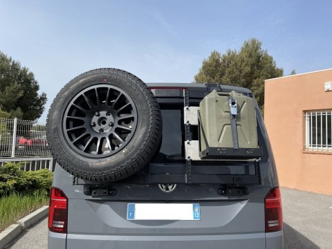 Porte roue / porte tout sur hayon pour Volkswagen Transporter T6 N4-Offroad