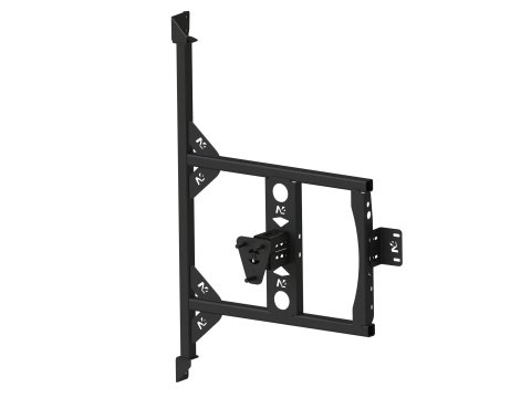 Porte roue de secours en inox sur porte arrière gauche Fiat Ducato-Campeo N4-Offroad