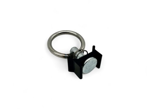Pion simple arrimage Aero noir avec anneau 1500Kg