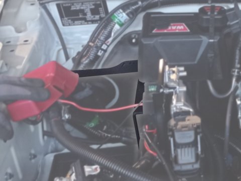 Kit support boitier relais treuil dans compartiment moteur Jimny 2018+ N4-Offroad