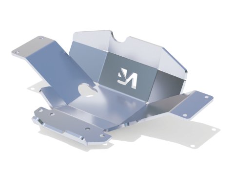 Ski protection nez pont arrière aluminium 8mm Hilux Revo N4-Offroad