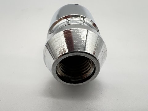 Lot de 5 écrous de roue antivol chromés 12x150 - Cône 60°