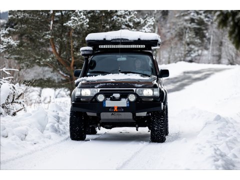 Ski de protection avant en aluminium de 8mm pour Toyota HDJ80 avec pare chocs N4-Offroad