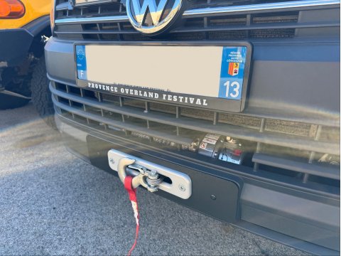 Platine treuil intégrée pare-chocs origine Volkswagen Transporter T5 T6 T6.1