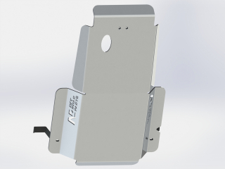 Ski de protection boîtes vitesses et transfert en aluminium de 8mm pour Iveco Massif 5 portes N4-Offroad