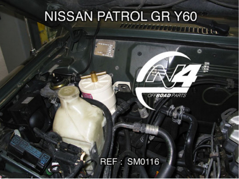 Kit de montage préfiltre Racor pour Nissan Patrol Y60 N4-Offroad