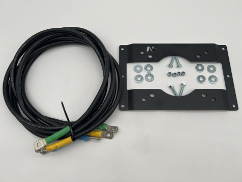 Kit support spécifique de fixation déport 1.5 mètres pour boitier relais de treuil Warn VR Evo Zeon Tabor N4-Offroad